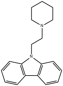 9-(2-Piperidinoethyl)-9H-carbazole Structure