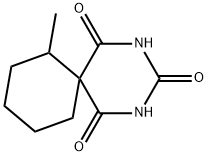 7-メチル-2,4-ジアザスピロ[5.5]ウンデカン-1,3,5-トリオン 化学構造式