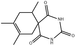 8,9,11-Trimethyl-2,4-diazaspiro[5.5]undec-8-ene-1,3,5-trione,67196-45-6,结构式