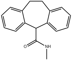 10,11-Dihydro-N-methyl-5H-dibenzo[a,d]cycloheptene-5-carboxamide,67196-54-7,结构式