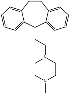 10,11-Dihydro-5-[2-(4-methylpiperazino)ethyl]-5H-dibenzo[a,d]cycloheptene Struktur