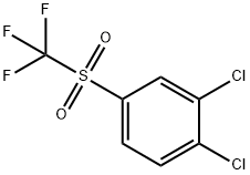 1,2-DICHLORO-4-TRIFLUOROMETHANSULFONYLBENZENE 化学構造式