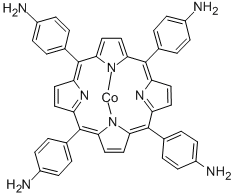 5,10,15,20-Tetrakis-(4-aminophenyl)-porphyrin-Co-(II) 化学構造式