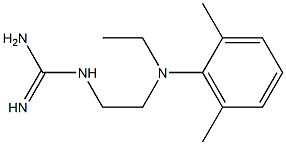 1-[2-(N-Ethyl-2,6-dimethylanilino)ethyl]guanidine Structure