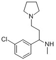 [1-(3-CHLORO-PHENYL)-3-PYRROLIDIN-1-YL-PROPYL]-METHYL-AMINE
 Struktur