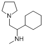 1-环己基-N-甲基-2-(吡咯烷-1-基)乙-1-胺 结构式