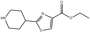 2-哌啶-4-基-噁唑-4-羧酸乙酯, 672310-05-3, 结构式