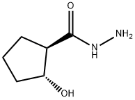 Cyclopentanecarboxylic acid, 2-hydroxy-, hydrazide, (1R,2R)- (9CI) Structure