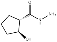 Cyclopentanecarboxylic acid, 2-hydroxy-, hydrazide, (1S,2S)- (9CI) Structure