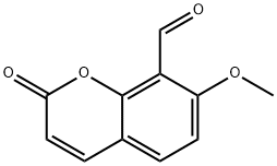 7-甲氧基-8-甲酰基香豆素, 6724-42-1, 结构式