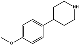 4-(4-メトキシフェニル)ピペリジン 化学構造式