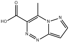 4-メチルピラゾロ[5,1-c][1,2,4]トリアジン-3-カルボン酸 化学構造式