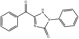 5-Benzoyl-1,2-dihydro-2-phenyl-3H-1,2,4-triazol-3-one Struktur