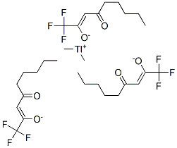 Dimethylthallium(III)4-oxo-1,1,1-trifluoro-2-nonene-2-olate Struktur