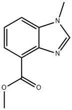 1H-Benzimidazole-4-carboxylicacid,1-methyl-,methylester(9CI) Structure