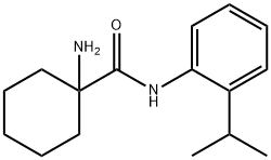 Cyclohexanecarboxamide, 1-amino-N-[2-(1-methylethyl)phenyl]- (9CI) Structure