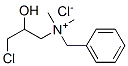 benzyl(3-chloro-2-hydroxypropyl)dimethylammonium chloride 化学構造式