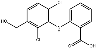 2-[[2,6-Dichloro-3-(hydroxymethyl)phenyl]amino]benzoic Acid,67318-61-0,结构式