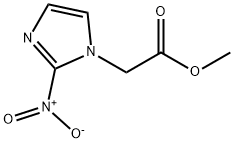 (2-ニトロ-1H-イミダゾール-1-イル)酢酸メチル 化学構造式