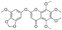 5,6,7,8-Tetramethoxy-2-[(7-methoxy-1,3-benzodioxol-5-yl)oxy]-4H-1-benzopyran-4-one,67319-40-8,结构式