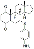 7-(4'-amino)phenylthioandrostenedione Struktur