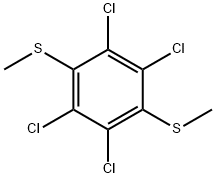 1,4-bis(methylthio)-2,3,5,6-tetrachlorobenzene,67341-47-3,结构式