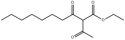 2-アセチル-3-オキソデカン酸エチル 化学構造式