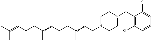 1-(2,6-Dichlorobenzyl)-4-(3,7,11-trimethyl-2,6,10-dodecatrienyl)piperazine,67351-15-9,结构式