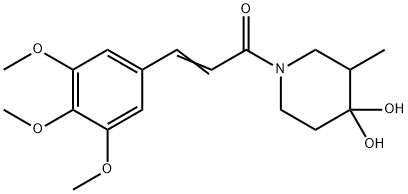 67361-16-4 4,4-Dihydroxy-3-methyl-1-[3-(3,4,5-trimethoxyphenyl)propenoyl]piperidine
