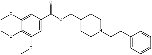 1-Phenethyl-4-piperidinemethanol (3,4,5-trimethoxybenzoate),67361-19-7,结构式