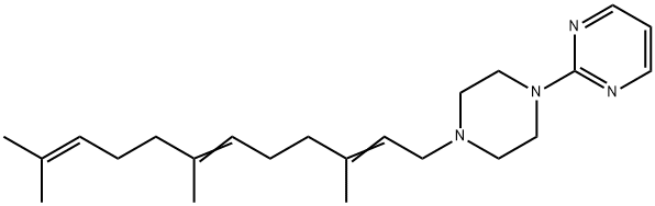 1-(2-Pyrimidinyl)-4-(3,7,11-trimethyl-2,6,10-dodecatrienyl)piperazine,67361-31-3,结构式