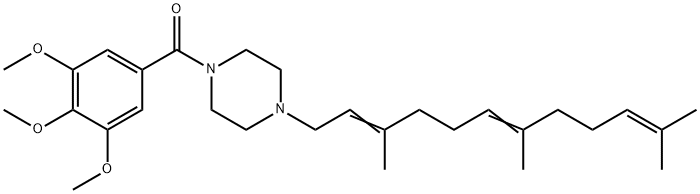 67361-33-5 1-(3,4,5-Trimethoxybenzoyl)-4-(3,7,11-trimethyl-2,6,10-dodecatrienyl)piperazine