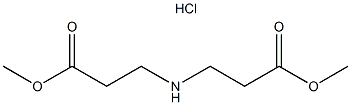 Methyl N-(3-methoxy-3-oxopropyl)-beta-alaninate hydrochloride Struktur