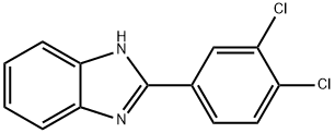 2-(3,4-ジクロロフェニル)-1H-ベンゾイミダゾール 化学構造式