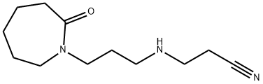 3-[[3-(Hexahydro-2-oxo-1H-azepin-1-yl)propyl]amino]propanenitrile Struktur