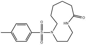 1,5-Diaza-1-(p-tolylsulfonyl)cycloundecan-6-one Struktur