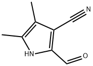 1H-Pyrrole-3-carbonitrile, 2-formyl-4,5-dimethyl- (9CI) 结构式