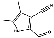 1H-Pyrrole-3-carbonitrile, 2-formyl-4,5-dimethyl- (9CI) 化学構造式