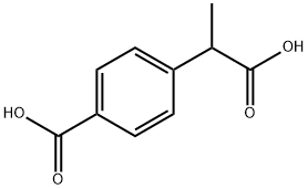DL-2-(4-Carboxyphenyl)propionic Acid Structure