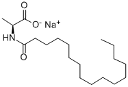 Sodium N-hexadecanoyl-L-alaninate Structure