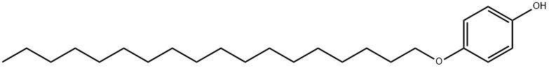 4-(オクタデシルオキシ)フェノール 化学構造式