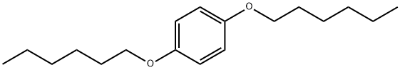 1,4-ビス(ヘキシルオキシ)ベンゼン 化学構造式