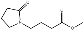 METHYL 4-(2-OXOPYRROLIDIN-1-YL) BUTANOATE 化学構造式