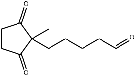 Cyclopentanepentanal, 1-methyl-2,5-dioxo- (9CI) Structure