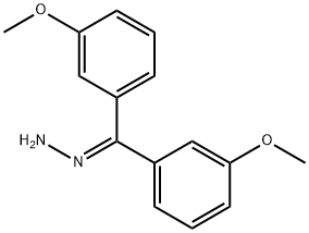 3,3'-Dimethoxybenzophenone hydrazone Struktur