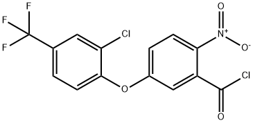 5-[2-chloro-4-(trifluoromethyl)phenoxy]-2-nitrobenzoyl chloride Struktur