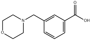 3-モルホリン-4-イルメチル-安息香酸 化学構造式