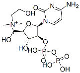 1 beta-D-arabinofuranosylcytosine diphosphate choline Struktur