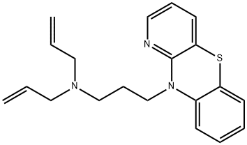 10-(3-ジアリルアミノプロピル)-10H-ピリド[3,2-b][1,4]ベンゾチアジン 化学構造式