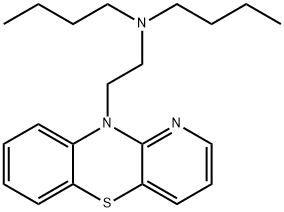 10-(2-Dibutylaminoethyl)-10H-pyrido[3,2-b][1,4]benzothiazine Struktur
